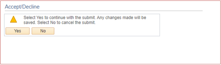 Click yes to finalize.